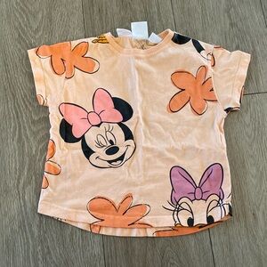 Zara Disney toddler girls short sleeve Minnie Mouse T-shirt size 2-3 years